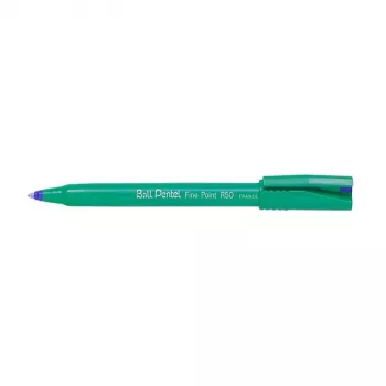 Pentel Fine Point R50 Rollerball pero - modrá - jemný (0,5 mm) - balenie 12 ks