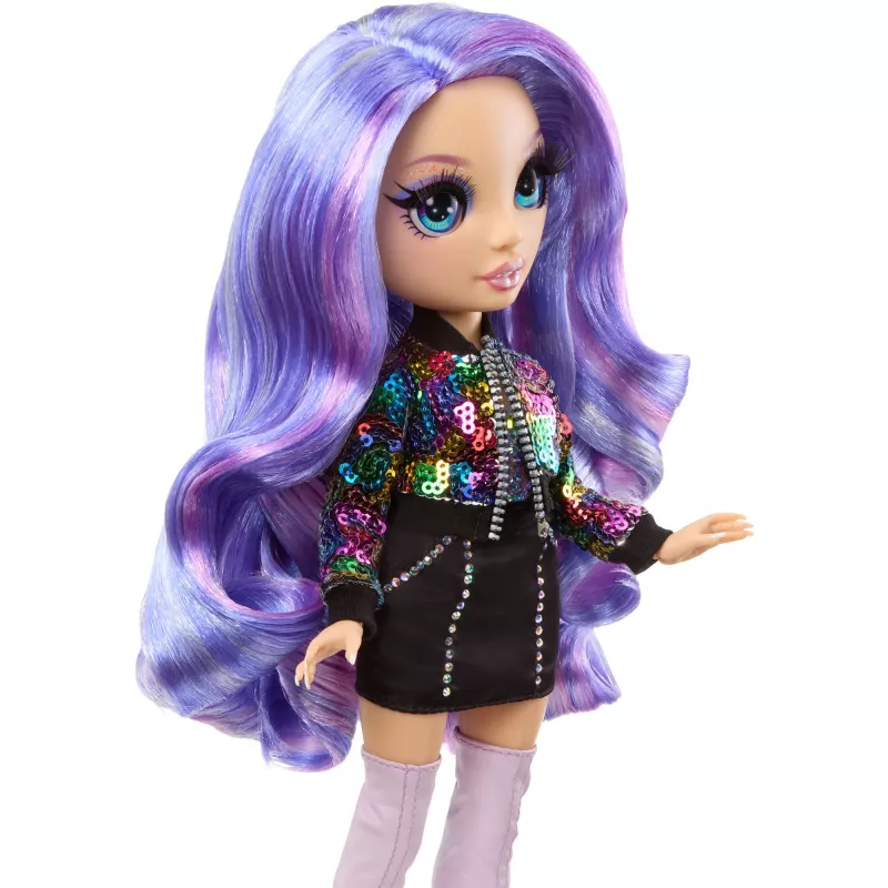 MGA Rainbow High Violet Willow módna bábika s 2 outfitmi a doplnkami