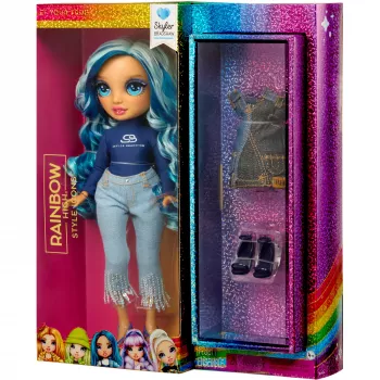 MGA Rainbow High Skyler Bradshaw módna bábika s 2 outfitmi a doplnkami