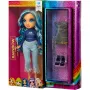 MGA Rainbow High Skyler Bradshaw módna bábika s 2 outfitmi a doplnkami