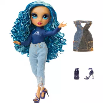 MGA Rainbow High Skyler Bradshaw módna bábika s 2 outfitmi a doplnkami