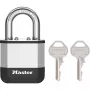 Master Lock Elite 45mm vrstvený visací zámok s 25mm oblúkom, 5-kolíkový valec, strieborná/sivá