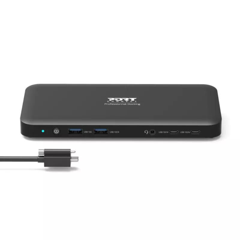 PORT Designs USB-C Office Dock - 3x 4K EU skrutkovací kábel
