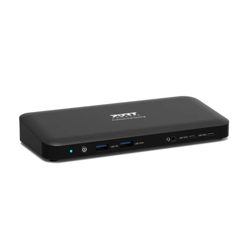 PORT Designs USB-C Office Dock - 3x 4K EU skrutkovací kábel