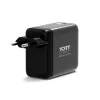 PORT Designs nástenná nabíjačka Type C PD 100W GaN OLED PD 3.0 vyťahovací Type C kábel - EU