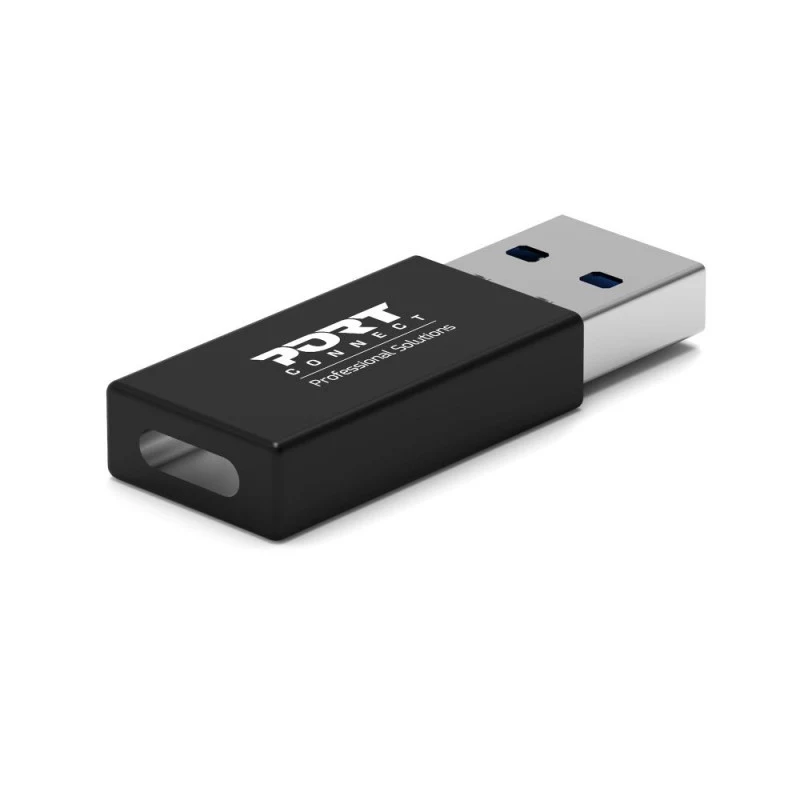 PORT Designs USB-A na USB-C konvertor - USB 2.0 adaptér - čierny