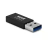 PORT Designs USB-A na USB-C konvertor - USB 2.0 adaptér - čierny