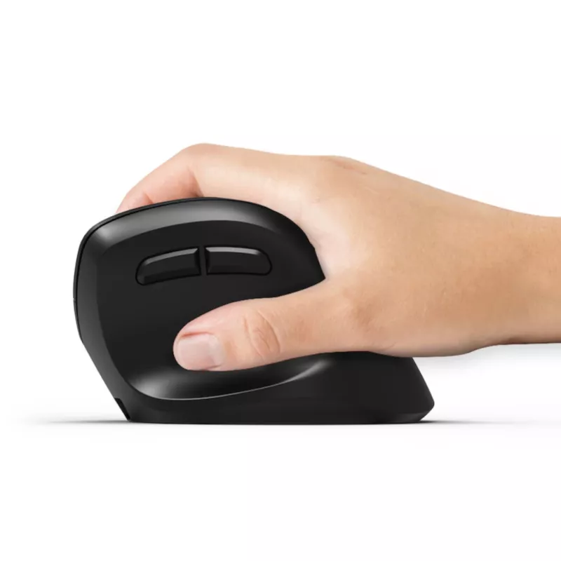 PORT Designs PORT Connect Professional ERGO SHAPE bezdrôtová nabíjateľná myš - pre pravákov - optická - 5 tlačidiel - 2,4 GHz, Bluetooth - USB prijímač