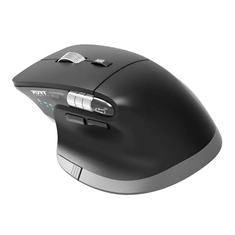 PORT Designs PORT Connect Professional ULTIMATE bezdrôtová nabíjateľná myš - optická - 6 tlačidiel - 2,4 GHz, Bluetooth - USB prijímač