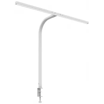 Unilux Strata LED stolná lampa s upínacím uchytením, stmievateľná, biela