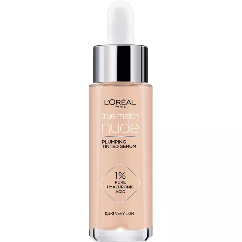 L'OREAL True Match Serum Nude Plumping tónované sérum 0.5-2 Very Light 30ml