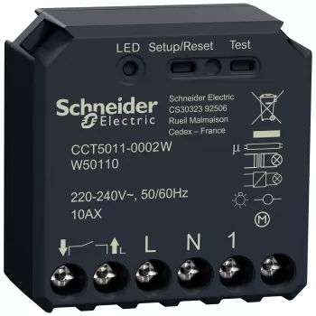 Schneider Electric Wiser CCT5011-0002W spínací aktor, 1-násobný, podomietková montáž
