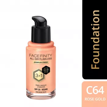 MAX FACTOR Facenity All Day Flawless 3in1 make-up C64 Warm Almond 30ml