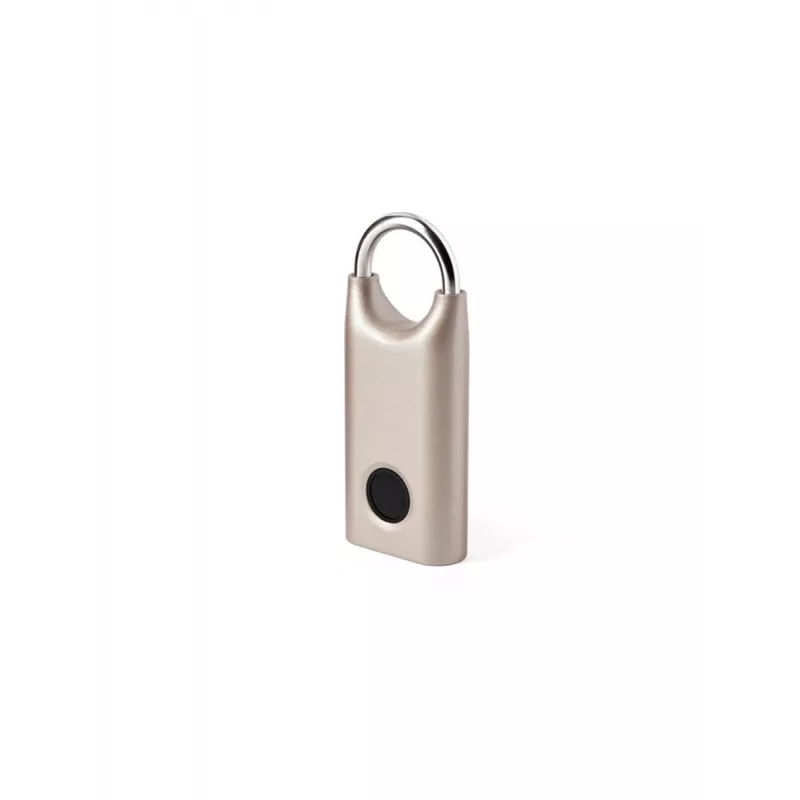 LEXON Nomaday visiaci zámok s odtlačkom prsta Soft Gold LL128D