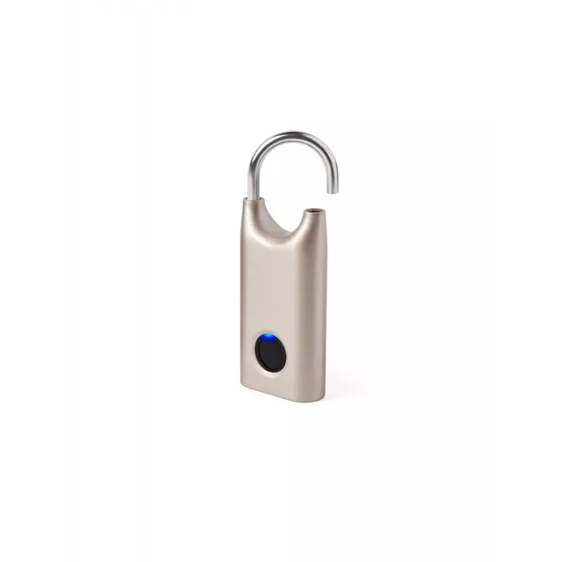 LEXON Nomaday visiaci zámok s odtlačkom prsta Soft Gold LL128D