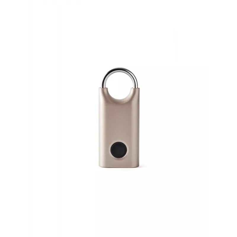 LEXON Nomaday visiaci zámok s odtlačkom prsta Soft Gold LL128D