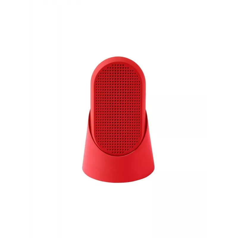 Lexon Mino T Prenosný Bluetooth reproduktor so stojanom a karabínou, červený
