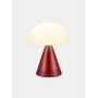 Lexon Mina Audio L LED lampa s Bluetooth reproduktorom tmavá červená LH76DR