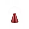Lexon Mina Audio L LED lampa s Bluetooth reproduktorom tmavá červená LH76DR