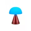 Lexon Mina Audio L LED lampa s Bluetooth reproduktorom tmavá červená LH76DR