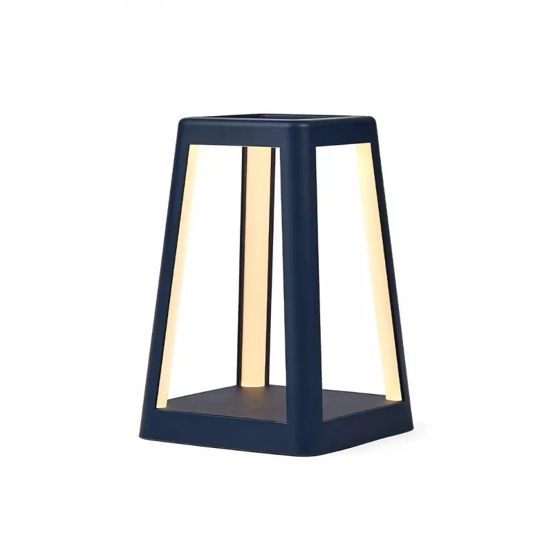 LEXON Lantern LED prenosná lampa s Qi bezdrôtovým nabíjaním, tmavomodrá LH94DB