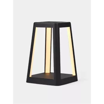 LEXON Lantern LED lampa s bezdrôtovou nabíjačkou čierna LH94N