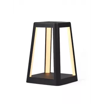 LEXON Lantern LED lampa s bezdrôtovou nabíjačkou čierna LH94N