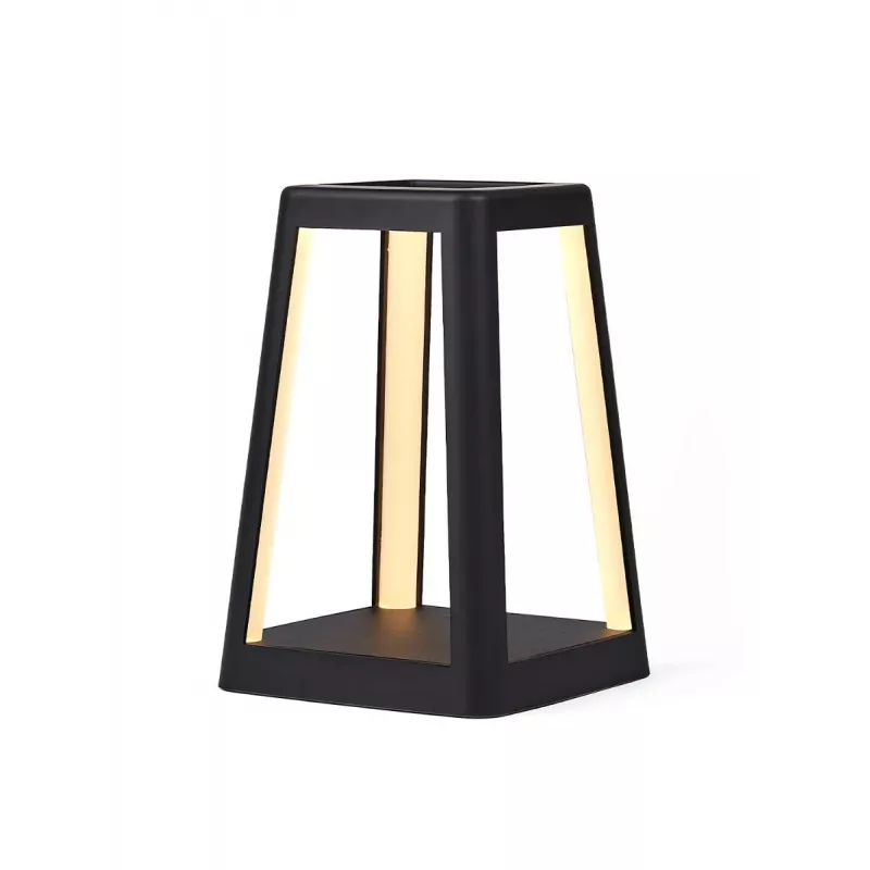 LEXON Lantern LED lampa s bezdrôtovou nabíjačkou čierna LH94N