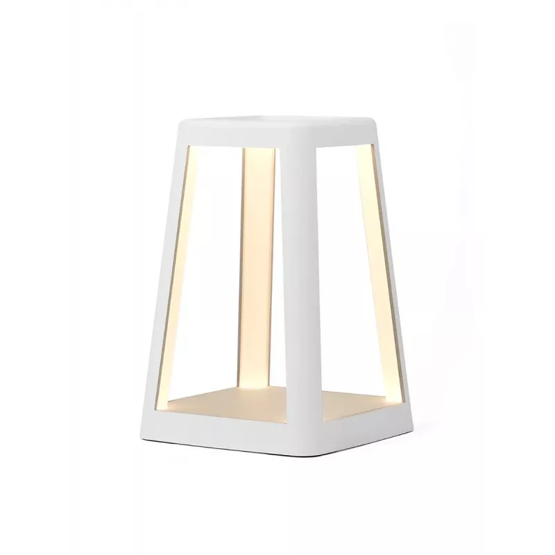 Lexon Lantern LED lampa s bezdrôtovou nabíjačkou biela LH94W