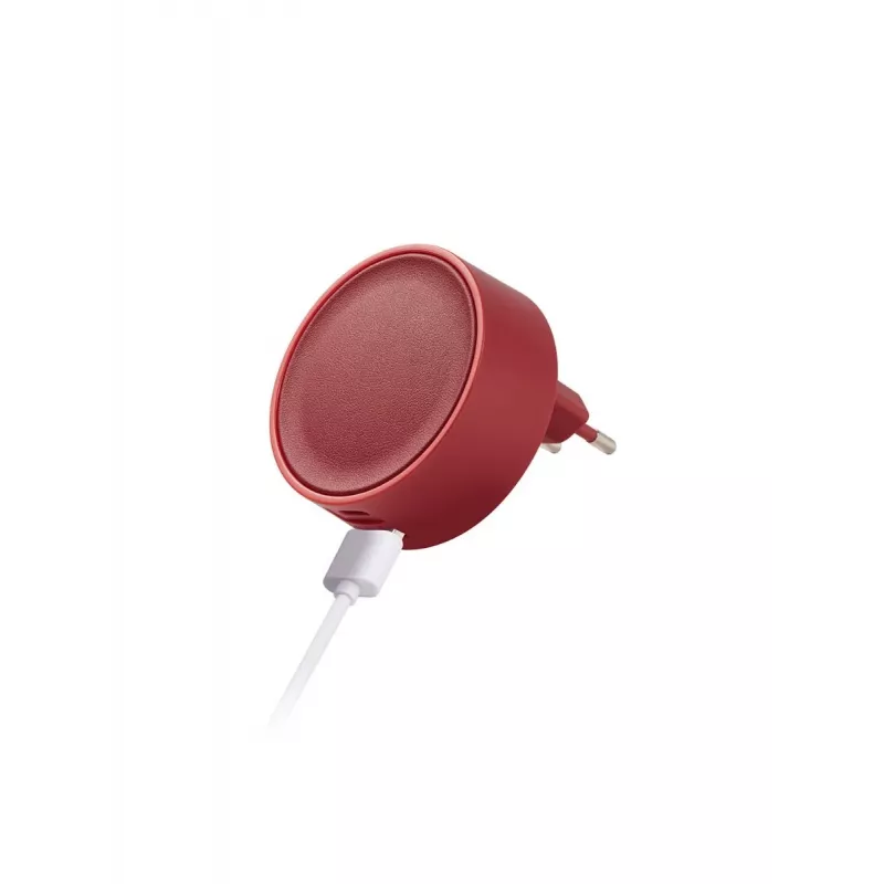 LEXON Poweron 30W USB-C/USB-A nástenná nabíjačka červená LL152R