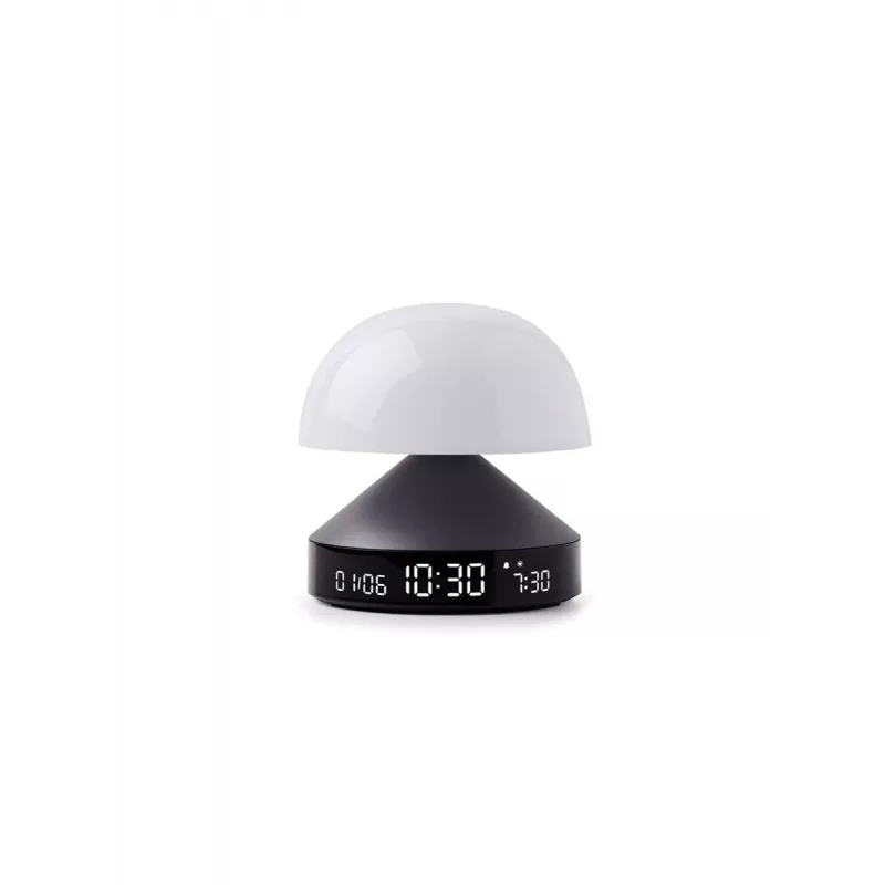 Lexon Mina Sunrise budík s lampou, Gun Metal / Dark Grey, LR153MX