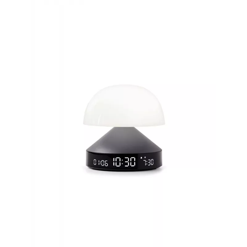 Lexon Mina Sunrise budík s lampou, Gun Metal / Dark Grey, LR153MX