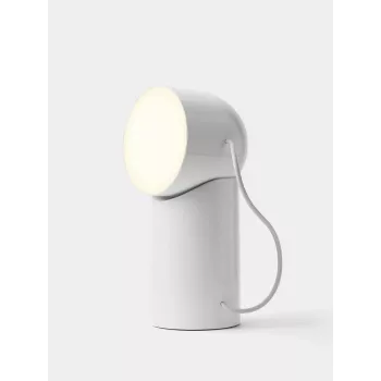 Lexon Orbe LED lampa lesklá biela LH88WG