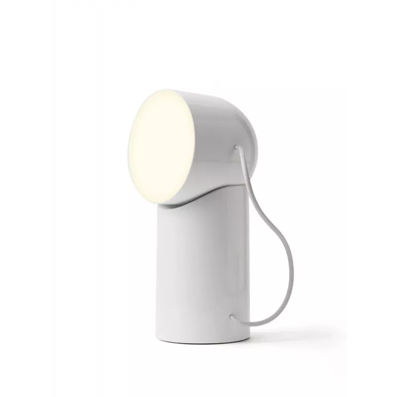 Lexon Orbe LED lampa lesklá biela LH88WG