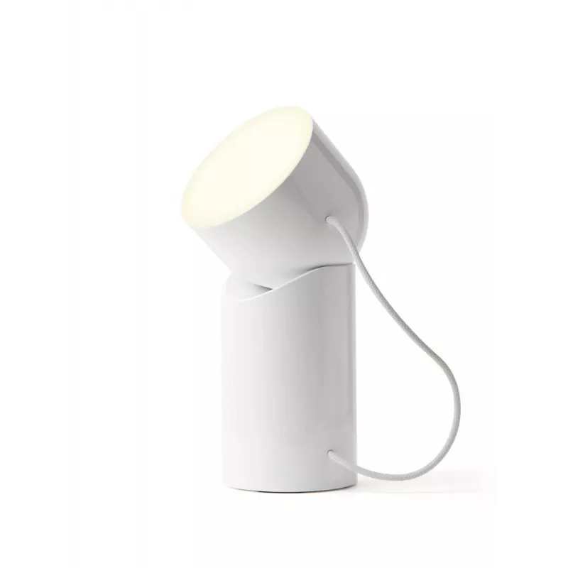 Lexon Orbe LED lampa lesklá biela LH88WG