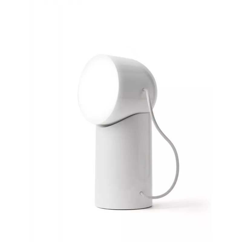 Lexon Orbe LED lampa lesklá biela LH88WG