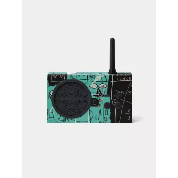 Lexon Tykho 3 X JMB rádio Bluetooth prenosné FM rádio s Basquiat umeleckým dielom, čierna