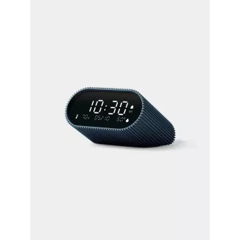 Lexon Ray Clock digitálny budík so senzorom teploty a vlhkosti, oceánska modrá LR155OB3