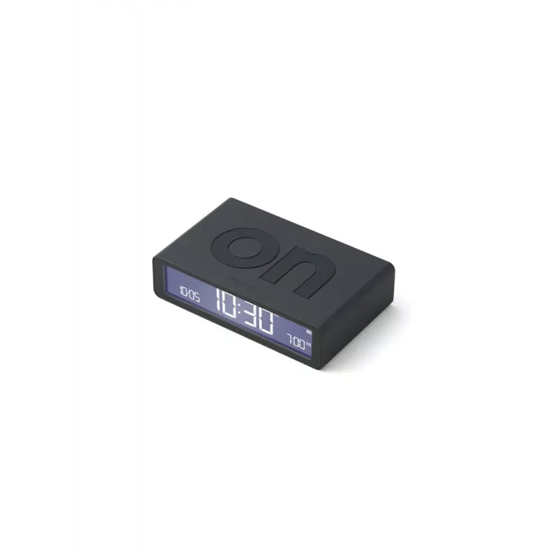 Lexon Flip Classic budík tmavosivý LR157G3