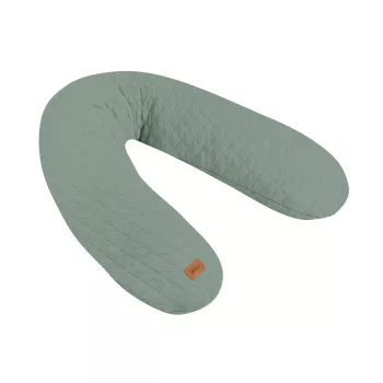 Beaba Big Flopsy dojčiace a tehotenské vankúš Fleur de Coton šalviovo zelený