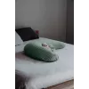 Beaba Big Flopsy vankúš na dojčenie a tehotenstvo Fleur de Coton šalviovozelený