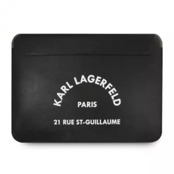 Karl Lagerfeld puzdro na notebook KLCS133RSGSFBK 13 palcov čierne Saffiano RSG