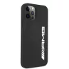 AMG AMHCP12LSGLBGN iPhone 12 Pro Max 6,7 palca čierne silikónové puzdro s veľkým logom