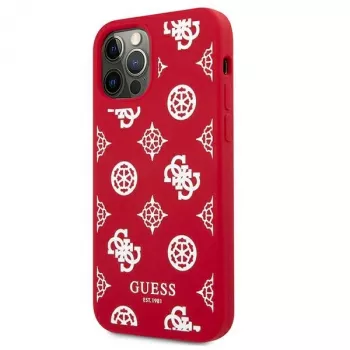 Guess GUHCP12LLSPEWRE iPhone 12 Pro Max 6,7 palca červené pevné puzdro Peony Collection