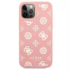Guess GUHCP12LLSPEWPI iPhone 12 Pro Max 6,7 palca ružové pevné puzdro Peony Collection