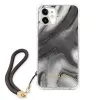 Guess GUHCP12SKSMAGR iPhone 12 Mini 5,4 palca sivé pevné puzdro Marble Collection