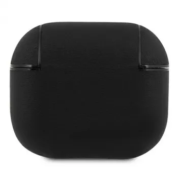 BMW BMA3SSLBK AirPods 3 puzdro čierne z pravej kože strieborné logo
