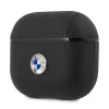 BMW BMA3SSLBK AirPods 3 puzdro čierne z pravej kože strieborné logo