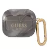 Guess GUA3UNMK puzdro na AirPods 3 čierne Marble Collection