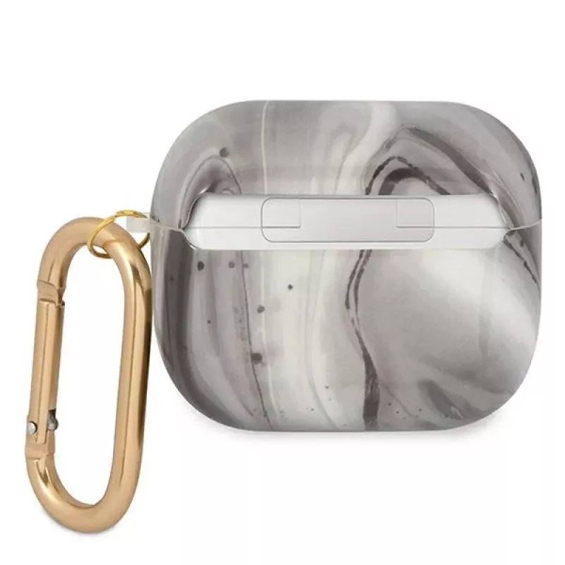 Guess GUA3UNMK puzdro na AirPods 3 čierne Marble Collection